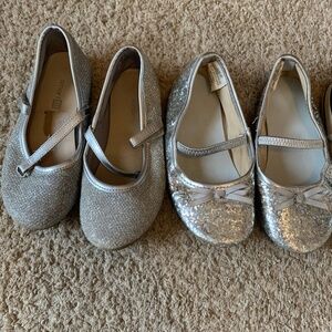 Girls glitter ballet flats